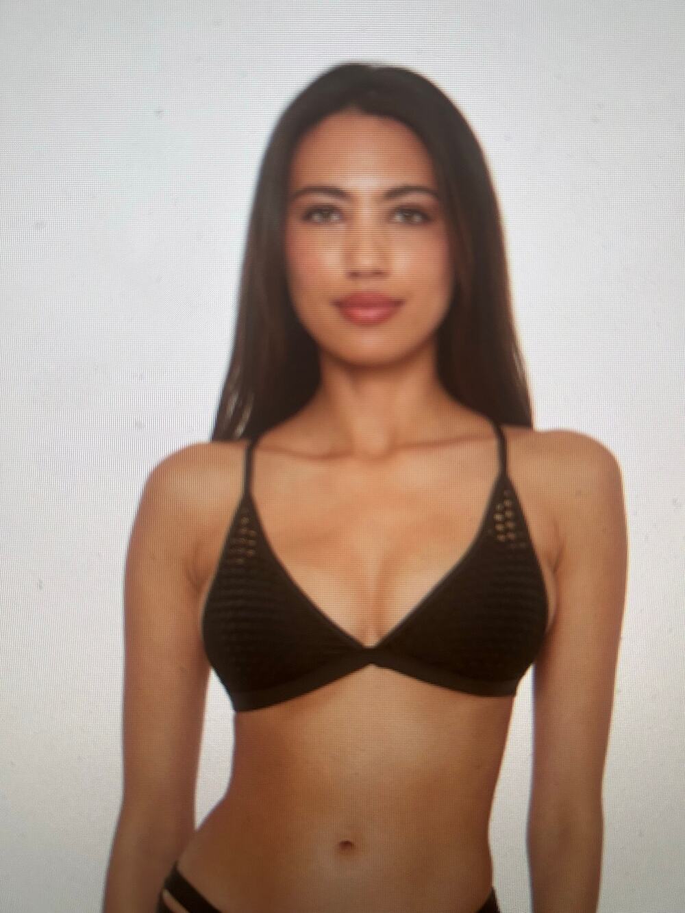 NWT Becca Luna Bralette bikini top black small
